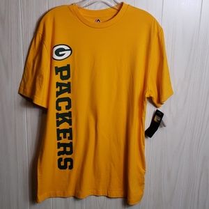 Green Bay Packers Flex Vertical Wordmark Tee L